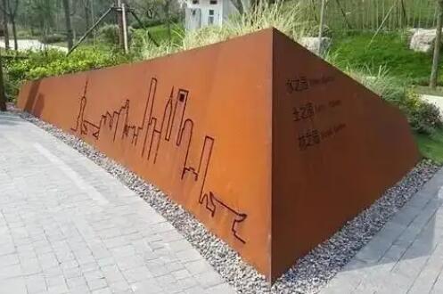 融水耐候钢挡土墙